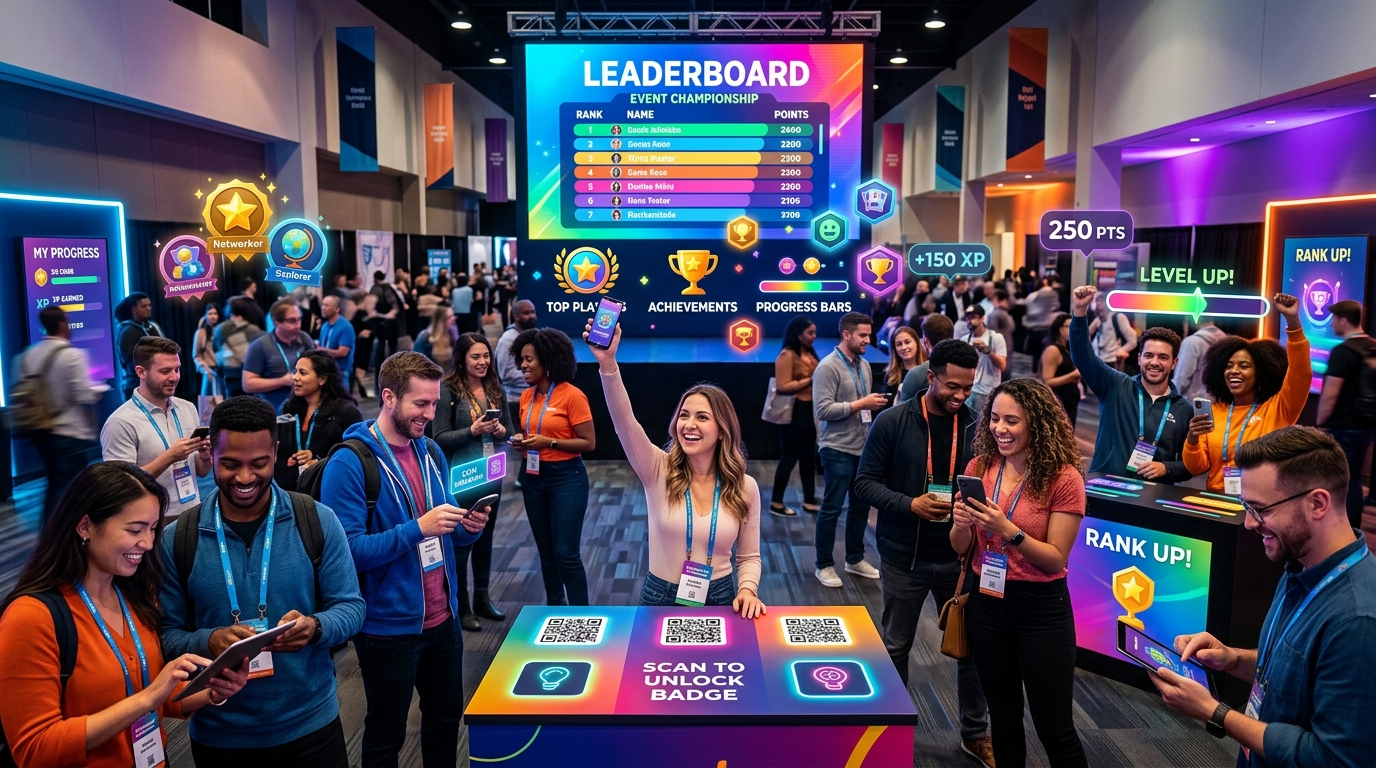 Event Gamification Strategies - Leaderboards, Badges, and Engagement Activities at Conference