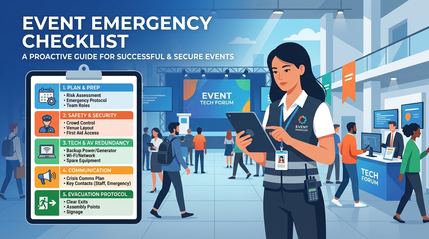 10 Vital Items for an On-site Event Emergency Checklist
