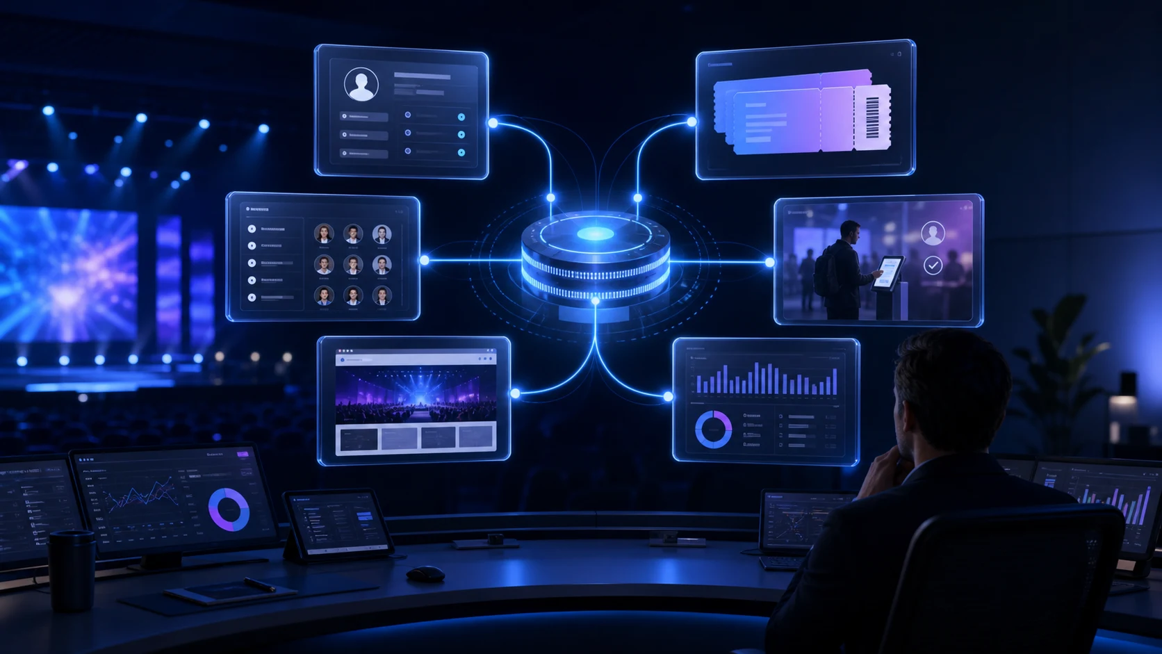 Event management MCP server connecting an AI assistant to registration, ticketing, agenda, check-in, websites, and analytics